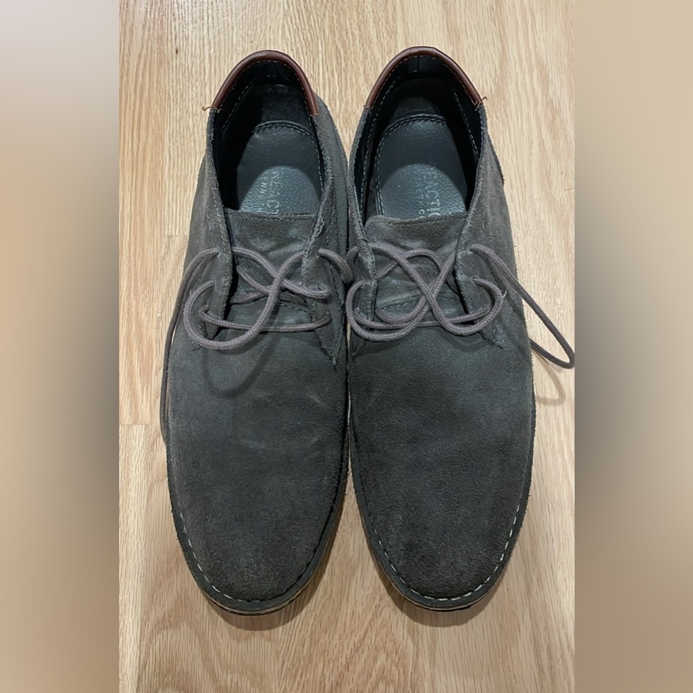 Kenneth Cole Reaction Charxoal Oxford Suede Boots Chukkas